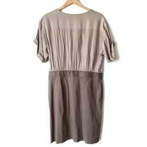 LOFT Dresses - Loft Ann Taylor Tan Khaki Short Sleeve Dress LOFT Dresses - Loft Ann Taylor Tan Khaki Short Sleeve Dress
